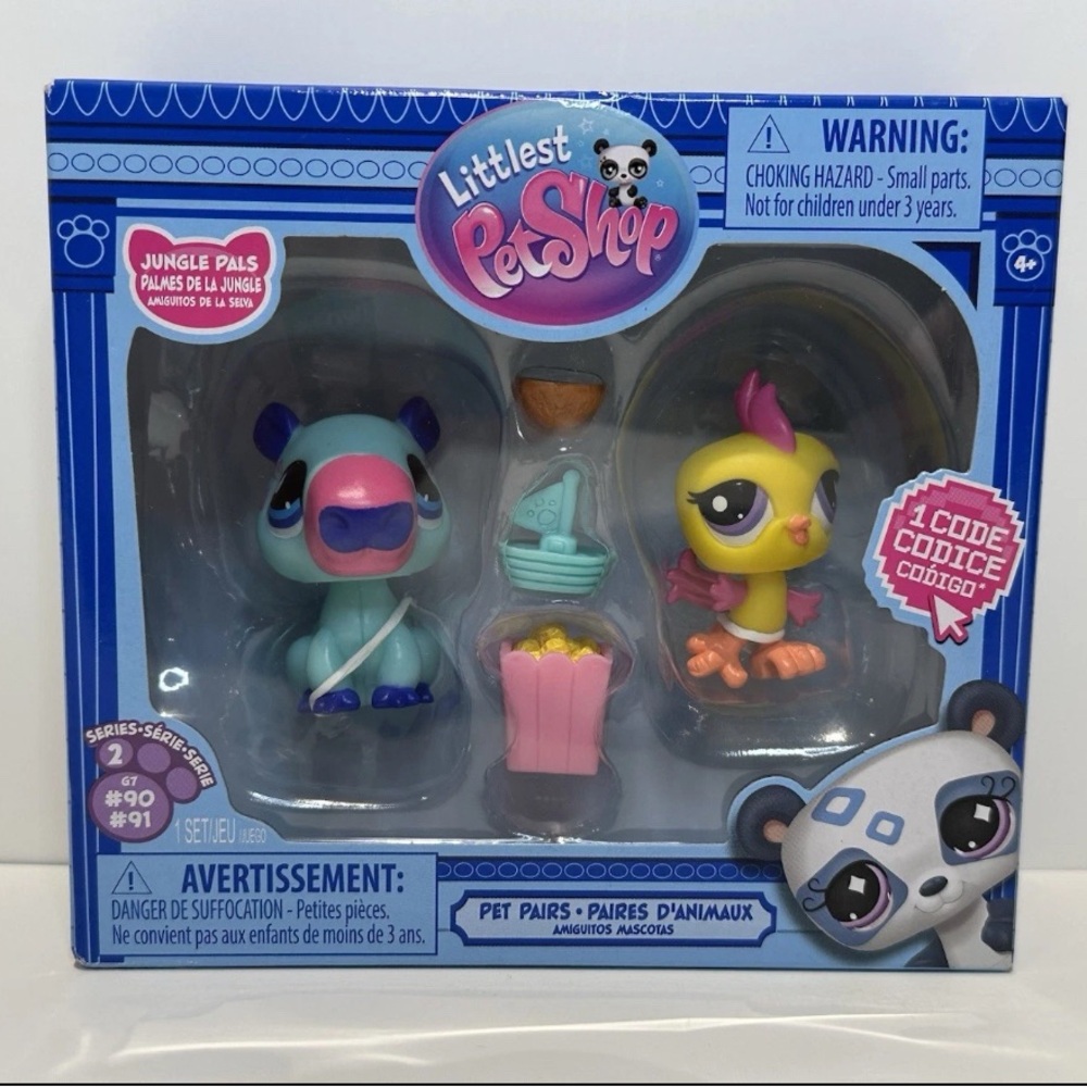 Littlest Pet Shop Jungle Pals - Teal and Pink